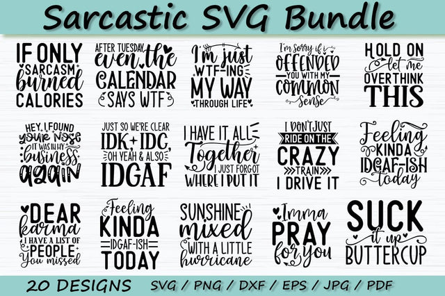Sarcastic SVG Bundle SVG etcify 