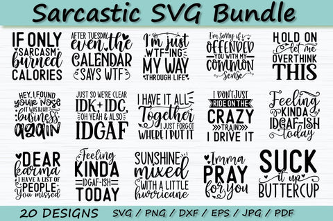 Sarcastic SVG Bundle SVG etcify 