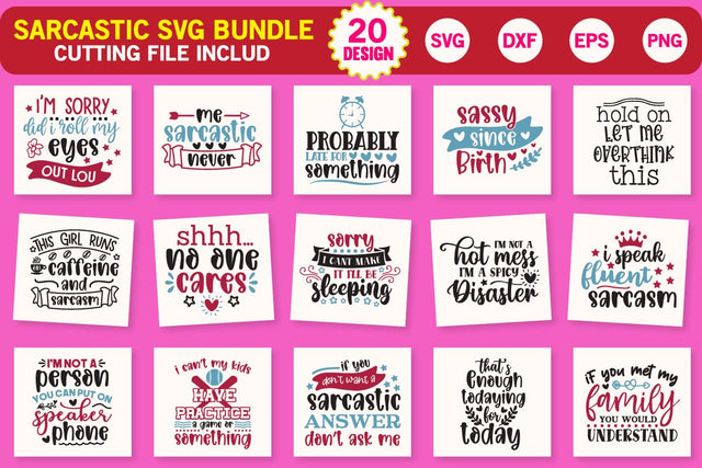Sarcastic SVG Bundle SVG md faruk hossain 