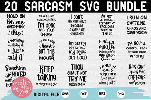 Sarcastic Svg Bundle SVG md faruk hossain 