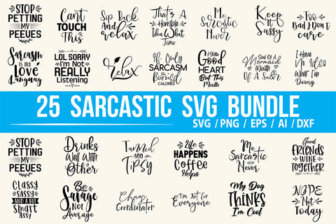 Sarcastic SVG Bundle SVG nirmal108roy 
