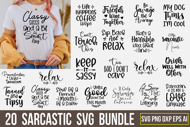 Sarcastic SVG Bundle SVG nirmal108roy 