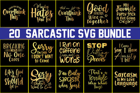 Sarcastic SVG Bundle SVG nirmal108roy 