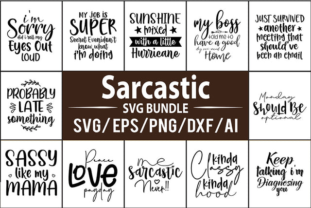 Sarcastic SVG Bundle SVG nirmal108roy 