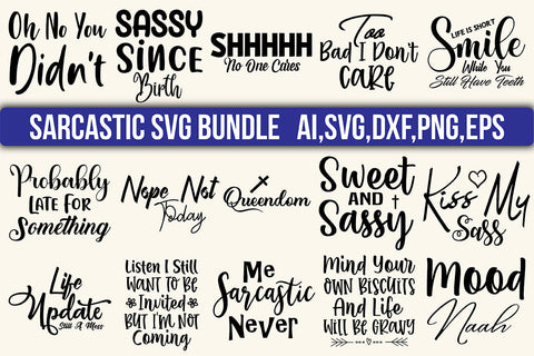 Sarcastic SVG Bundle SVG orpitasn 