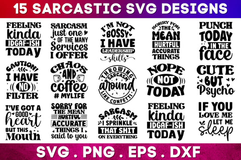Sarcastic SVG Bundle SVG Regulrcrative 