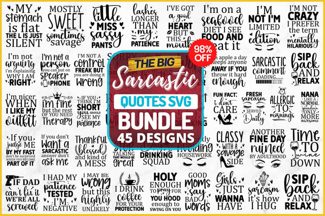 Sarcastic SVG Bundle SVG Regulrcrative 