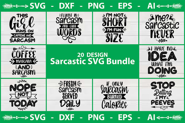 Sarcastic SVG Bundle SVG shah alam 