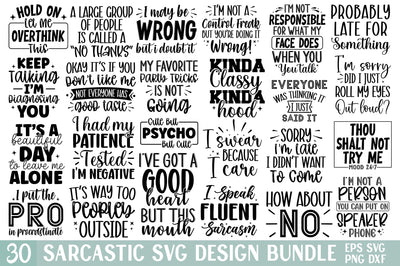 Sarcastic Svg Bundle SVG SH_Tee store 