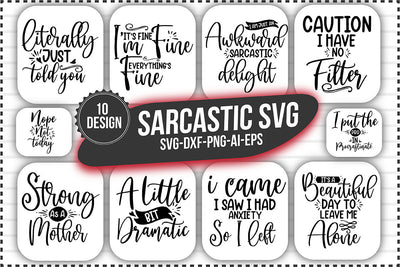 Sarcastic SVG Bundle vol-16 SVG shah alam 