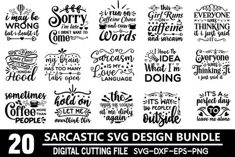 sarcastic svg bundle vol 2 SVG buydesign 