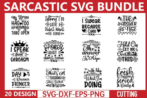sarcastic svg bundle vol 4 SVG buydesign 