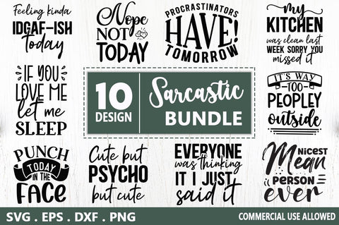 Sarcastic SVG Bundle.sassy quote svg , svg bundle, Quote bundle, SVG Designangry 