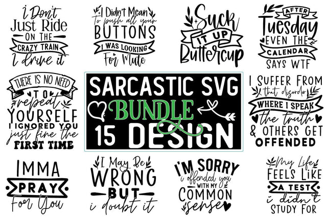 Sarcastic SVG Design Bundle SVG CraftingStudio 