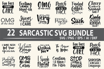 Sarcastic SVG Design Bundle SVG nirmal108roy 