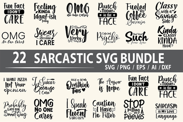 Sarcastic SVG Design Bundle SVG nirmal108roy 