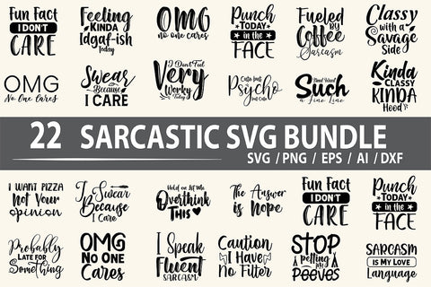 Sarcastic SVG Design Bundle SVG nirmal108roy 