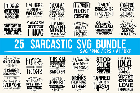 Sarcastic SVG Design Bundle SVG nirmal108roy 