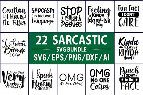 Sarcastic SVG Design Bundle SVG nirmal108roy 