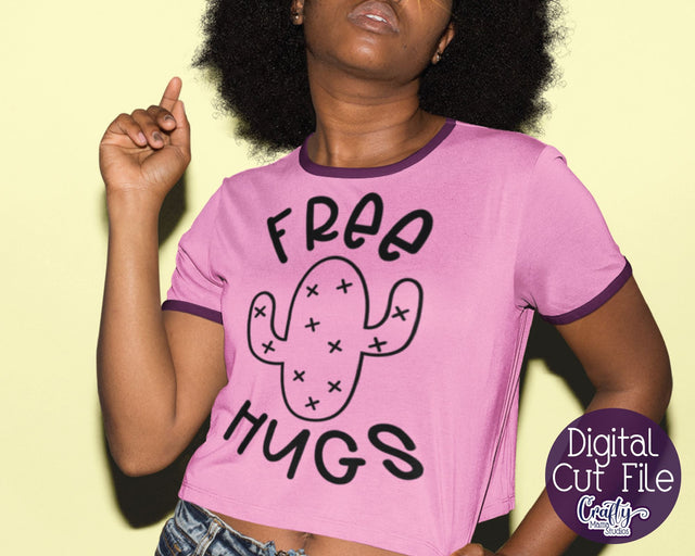 Sarcastic Svg, Sarcasm Quote, Funny Svg, Cactus, Free Hugs SVG Crafty Mama Studios 