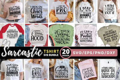 Sarcastic T-shirt SVG Bundle SVG Regulrcrative 