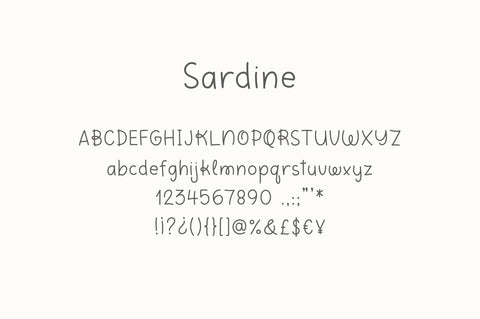 Sardine Font Sunday Nomad 