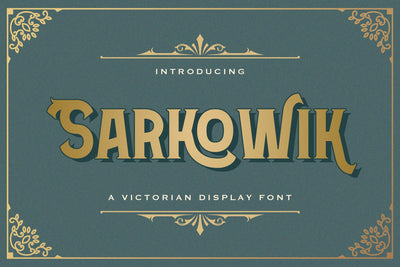 Sarkowik - Victorian Style Font Font StringLabs 