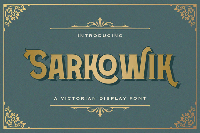 Sarkowik - Victorian Style Font Font StringLabs 