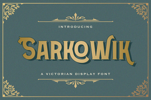 Sarkowik - Victorian Style Font Font StringLabs 