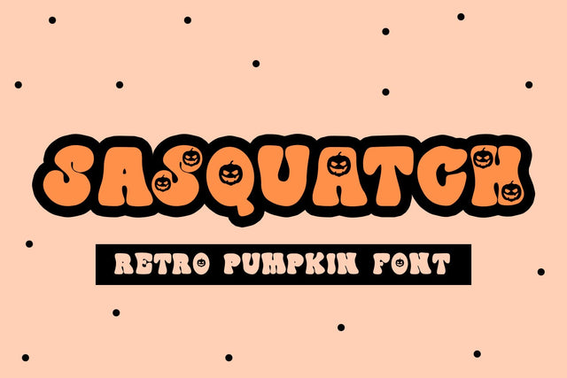 Sasquatch - A Retro Halloween Font Font Freeling Design House 