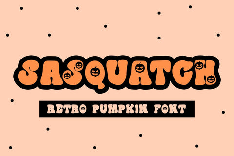 Sasquatch - A Retro Halloween Font Font Freeling Design House 