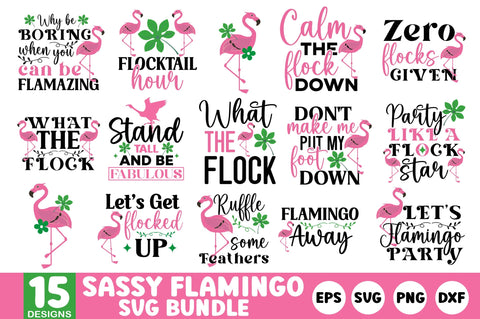 Sassy Flamingo SVG Bundle SVG SH_Tee store 