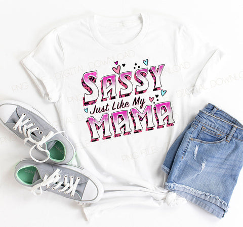 Sassy Just Like My Mama PNG, Mama PNG, Toddler PNG, Sassy png, Onesie png, newborn png, Instant Download, Sublimation File Sublimation DiamondDesign 