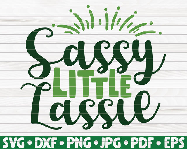 Sassy little lassie SVG | St. Patrick's Day SVG HQDigitalArt 