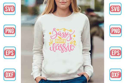 Sassy Little Lassie SVG SVG Creativeart88 