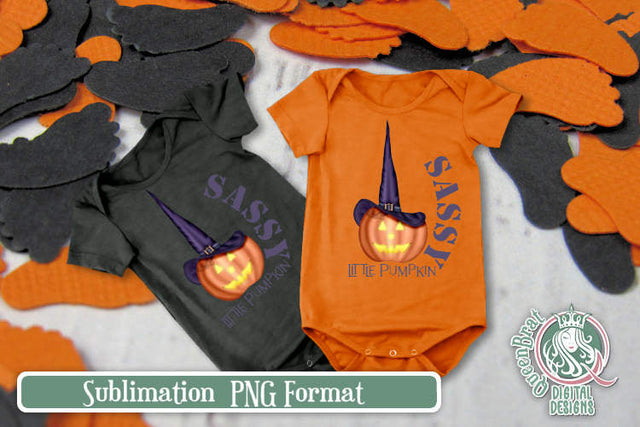 Sassy Little Pumpkin Sublimation Sublimation QueenBrat Digital Designs 
