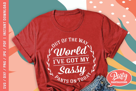 SASSY PANTS | sassy, cheeky SVG SVG Partypantaloons 