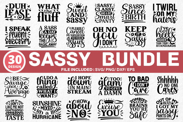 Sassy Quote Svg Bundle SVG Regulrcrative 