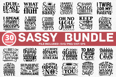 Sassy Quote Svg Bundle SVG Regulrcrative 