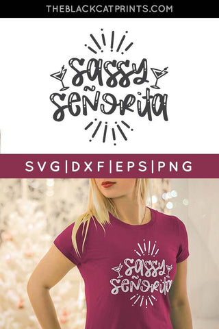 Sassy Senorita | Cinco De Mayo Cut File SVG TheBlackCatPrints 