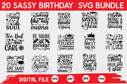 Sassy svg bundle cut file SVG buydesign 