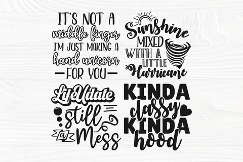 Sassy SVG Bundle, Funny Quotes Svg, Sarcastic Svg, Sarcasm Svg, Hot Mess Express, Svg Cut Files, Cricut & Silhouette Files, Svg, Dxf, Png SVG TonisArtStudio 