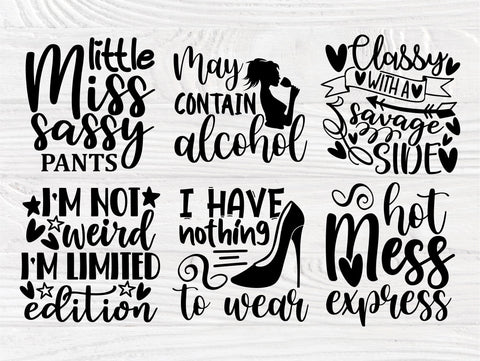 Sassy SVG Bundle, Sarcastic Svg, Sassy Quotes Svg SVG TonisArtStudio 