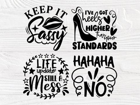 Sassy SVG Bundle, Sarcastic Svg, Sassy Quotes Svg SVG TonisArtStudio 