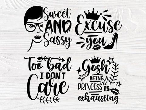 Sassy SVG Bundle, Sarcastic Svg, Sassy Quotes Svg SVG TonisArtStudio 