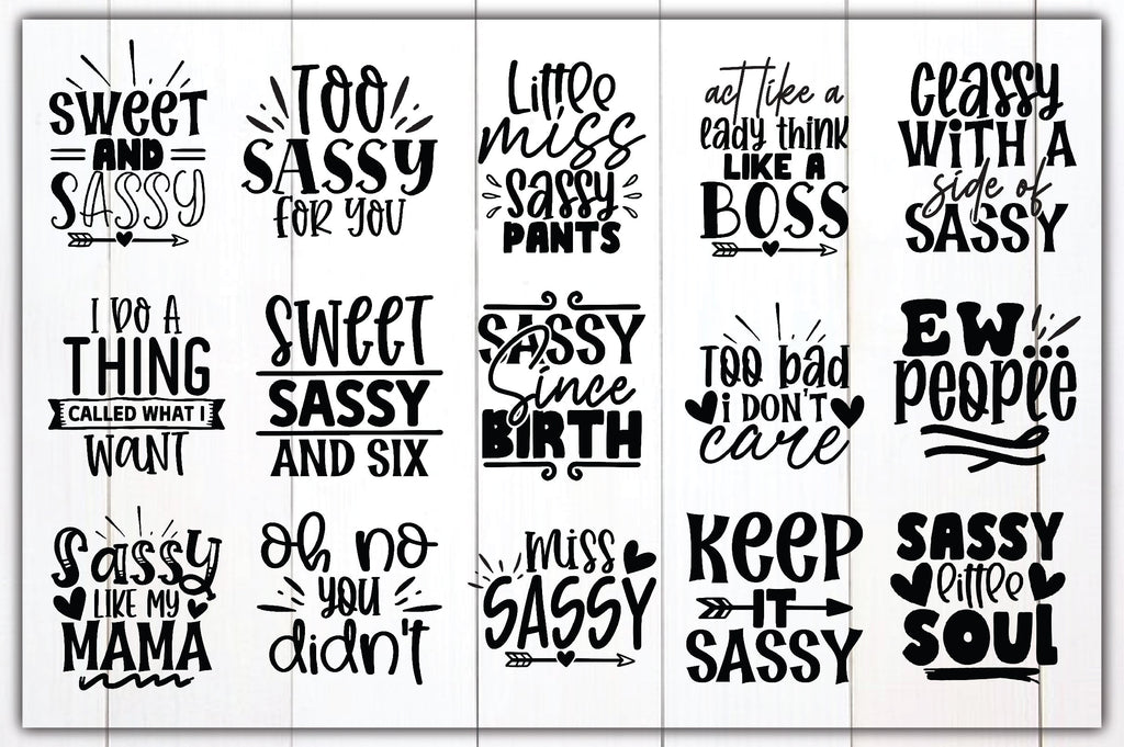 Sassy SVG Bundle - So Fontsy