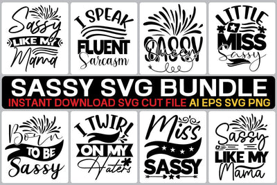 Sassy Svg Bundle SVG designmaster24 