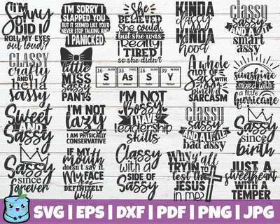 Sassy SVG Bundle SVG MintyMarshmallows 