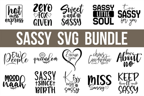 Sassy SVG Bundle SVG nirmal108roy 