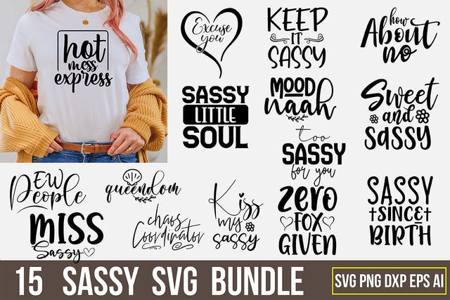 Sassy SVG Bundle SVG nirmal108roy 
